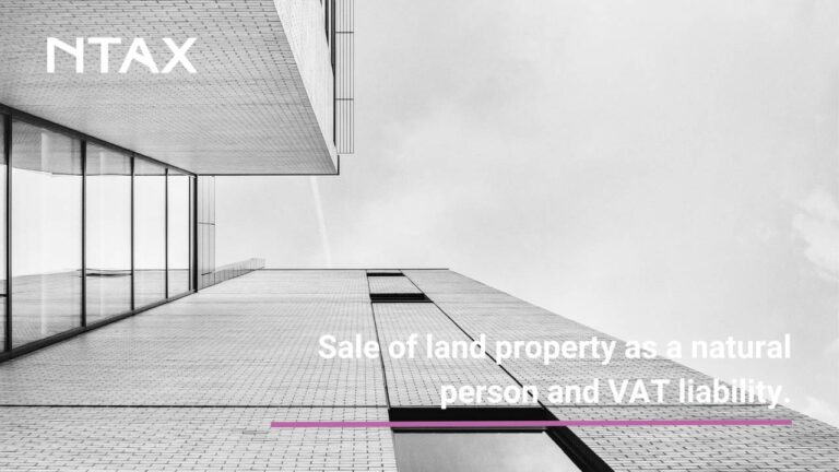 SALE OF LAND PROPERTY AS A NATURAL PERSON AND VAT LIABILITY