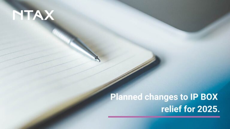 PLANNED CHANGES TO IP BOX RELIEF FOR 2025